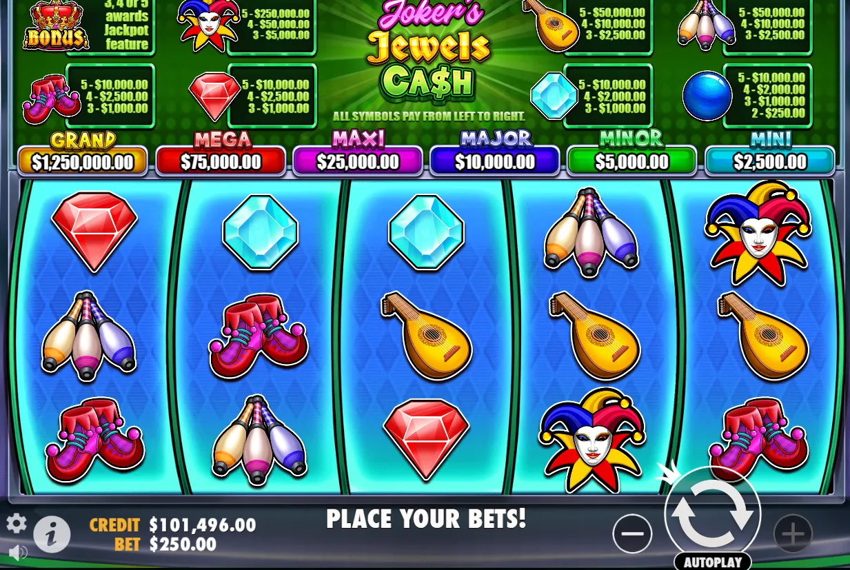 Joker’s Jewels Cash
