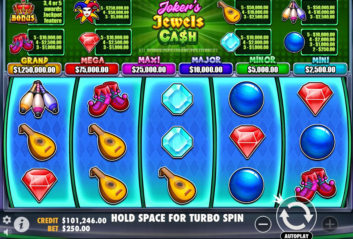 Joker’s Jewels Cash Slot